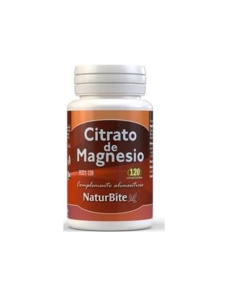 Citrato de Magnesio, 120 Comp. de NaturBite