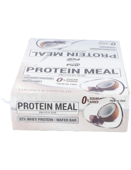 Protein Meal Barritas Coco Con Chocolate 12Uds. de Pwd