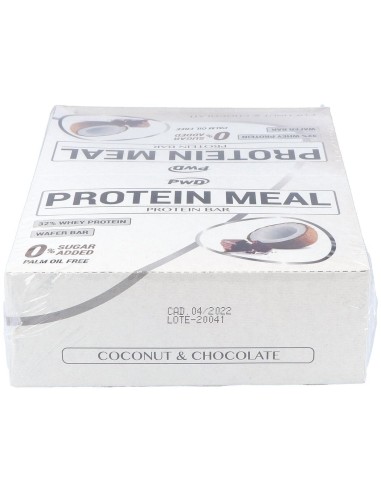 Protein Meal Barritas Coco Con Chocolate 12Uds. de Pwd