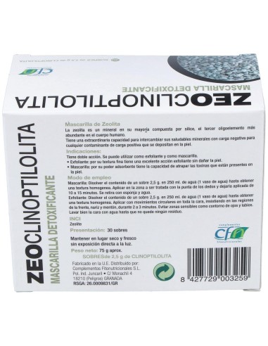 Zeoclinoptilolita 30Sbrs. de Cfn