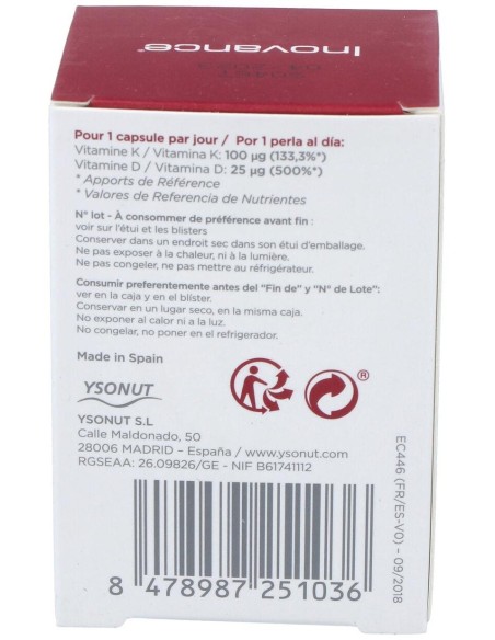 Vita K2+D3 60Perlas de Inovance