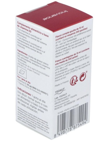 Vita D3+ 15Ml. de Inovance