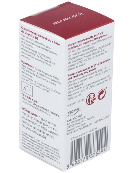 Vita D3+ 15Ml. de Inovance