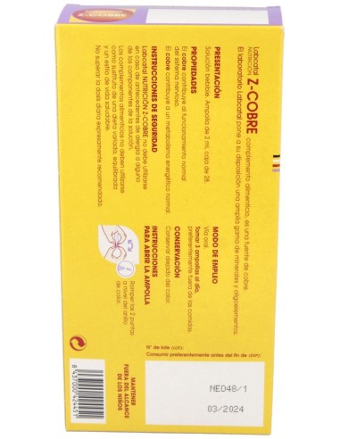 Zinc Cobre 19 28X2Ml Ampollas Labcatal