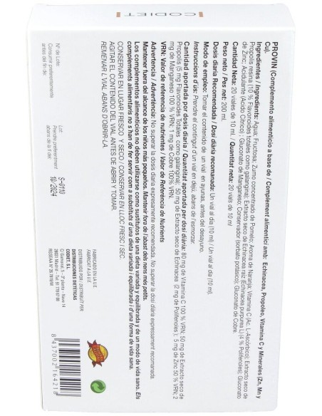 Provir Defens 20Amp. de Codiet