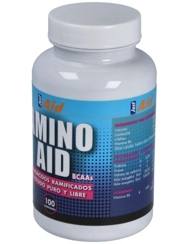 Amino Aid Bcaa (Aminoacidos Ramificados) 100Comp. de Just Aid