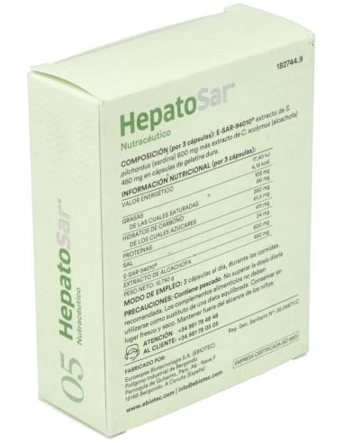 Hepatosar 30Cap. de Ebiotec