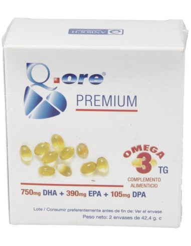 Q.Ore Premium Omega 3 120Perlas de Anroch