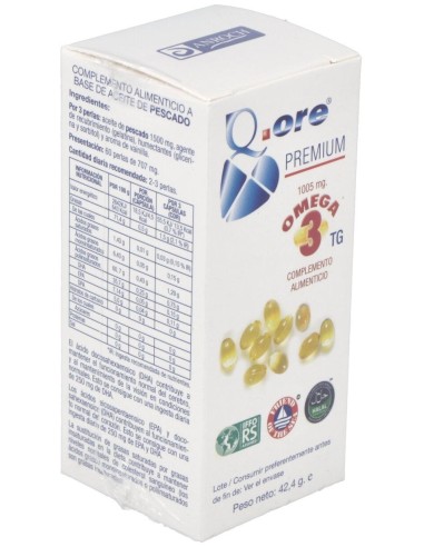 Q.Ore Premium Omega 3 60Perlas de Anroch