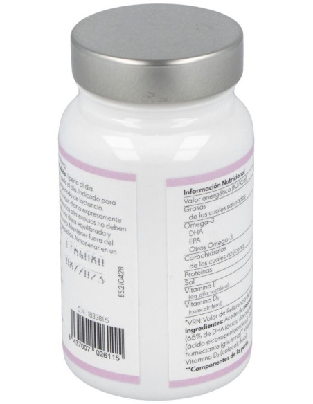 Natural DHA Embarazo y Lactancia 60 perlas de Puro Omega