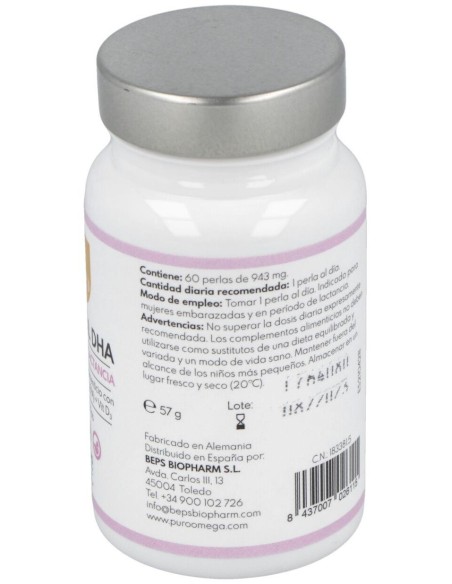 Natural Dha Embarazo Y Lactancia 60Perlas de Puro Omega