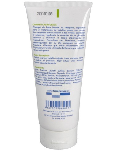 Champu Caspa Grasa 200Ml. de Triconatura