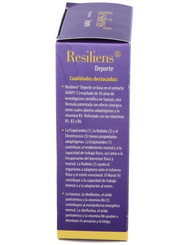 Resiliens Deporte 60Cap. de Cien Por Cien Natural