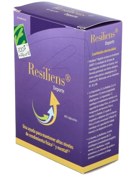 Resiliens Deporte 60Cap. de Cien Por Cien Natural