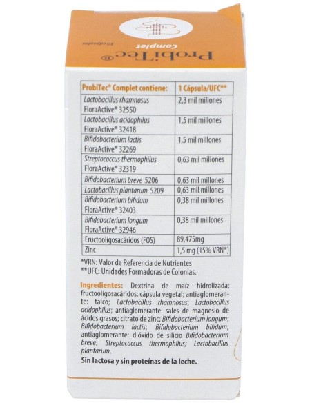 Probitec Complet 30Cap. de Cien Por Cien Natural