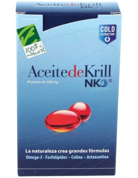 Aceite De Krill Nko 40Perlas de Cien Por Cien Natural