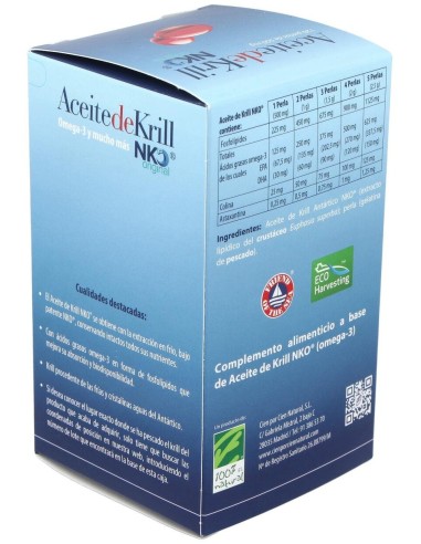 Aceite De Krill Nko 120Perlas de Cien Por Cien Natural