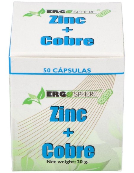 Zinc - Cobre Ergosphere 50Cap. de Ergonat