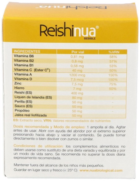 Reishi Nua Bebible 15Viales. de Nua