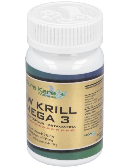 Krill Omega 60Perlas de Nature Kare Wellness