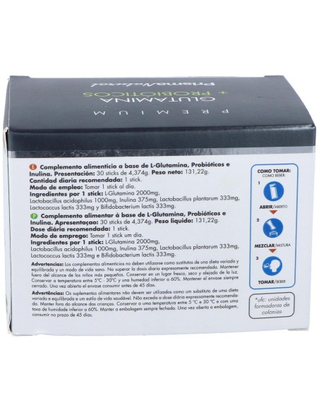 Glutamina + Probioticos 30Sticks de Prisma Natural