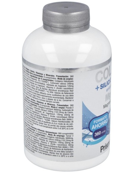 Colageno Porcino + Silicio Organico 360Comp. de Prisma Natural
