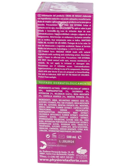 Physiorelax Forte Plus 500Ml. de Physiorelax