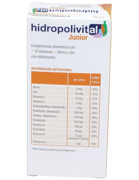 Hidropolivital Junior 40Comp. de Hidropolivital