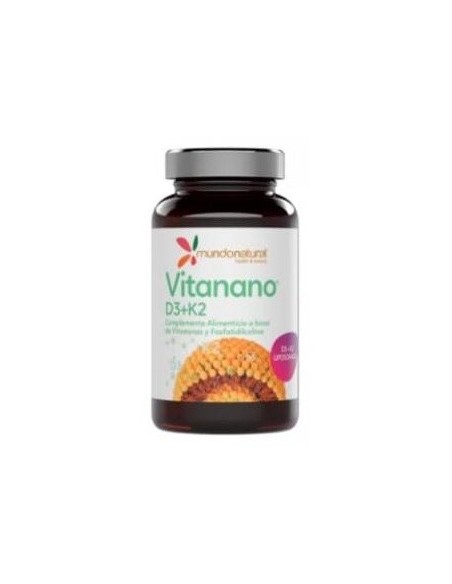 Vitanano Vitaminas D3 + K2 Liposomado 30Cap. de Mundonatural