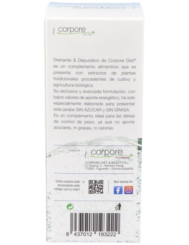 Drenante Y Depurativo 250Ml. Bio de Corpore Diet