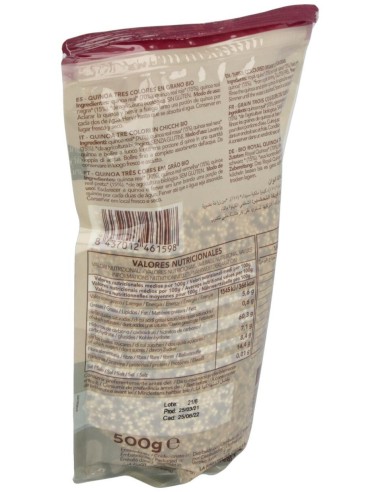 Grano Tricolor Quinoa Real. Formato Bio 500G De Quinua Rea