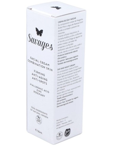 Crema Facial Antiedad Pieles Mixtas 50Ml. de Savages