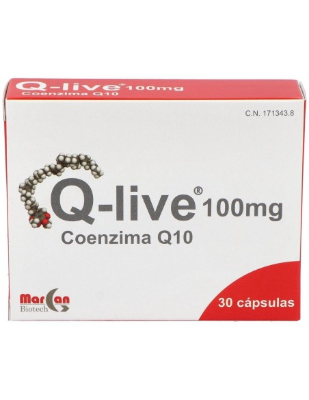 Q-Live Coq10 100Mg. 30Cap. de Margan