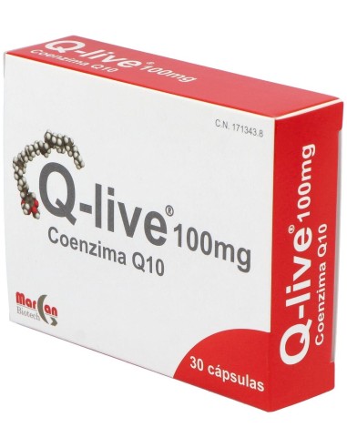 Q-Live Coq10 100Mg. 30Cap. de Margan