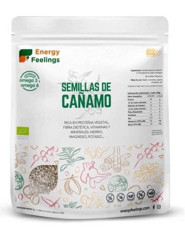 Cañamo Semillas 1Kg. Eco Vegan Sg de Energy Feelings