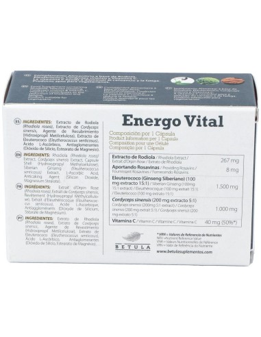 Energo Vital 30Cap. de Betula