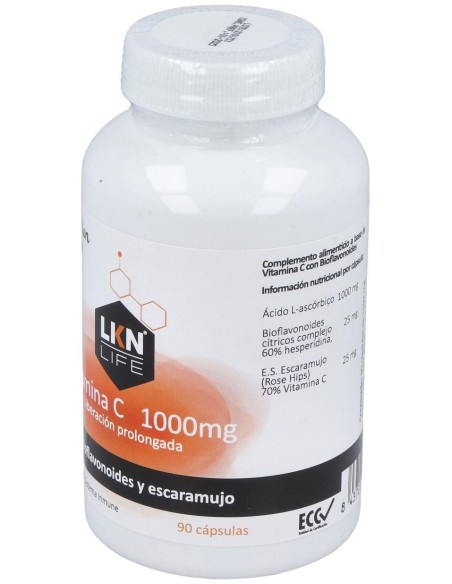Vitamina C 1000Mg. 90Cap. de Lkn