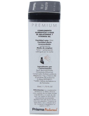 Melatonina + Vit B6 50 Ml Spray Bucal   de Prisma Natural