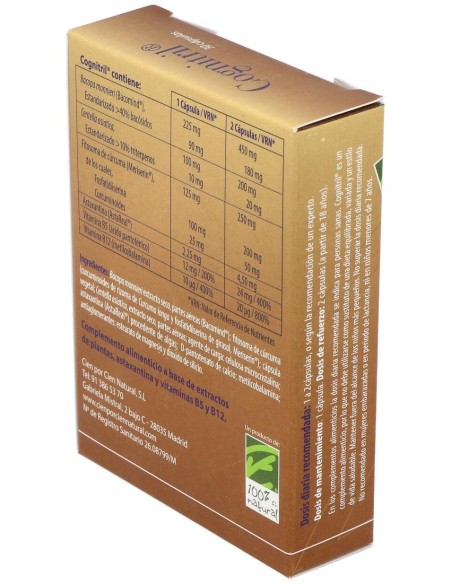 Cognitril 30Cap. de Cien Por Cien Natural