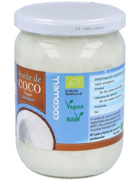 Aceite De Coco 500Ml. de Cien Por Cien Natural