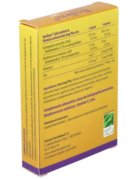 Resiliens Protect 30Cap. de Cien Por Cien Natural