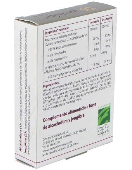 Di-Gestion 30Cap. de Cien Por Cien Natural