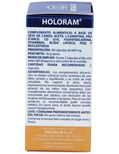 Holoram Mitocondria 60Cap. de Equisalud