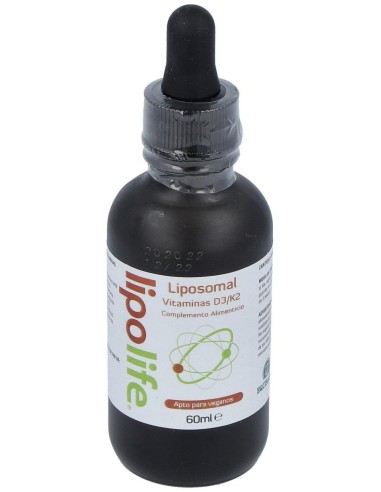 Lipolife Liposomal Vitaminas D3/K2 60Ml. de Equisalud