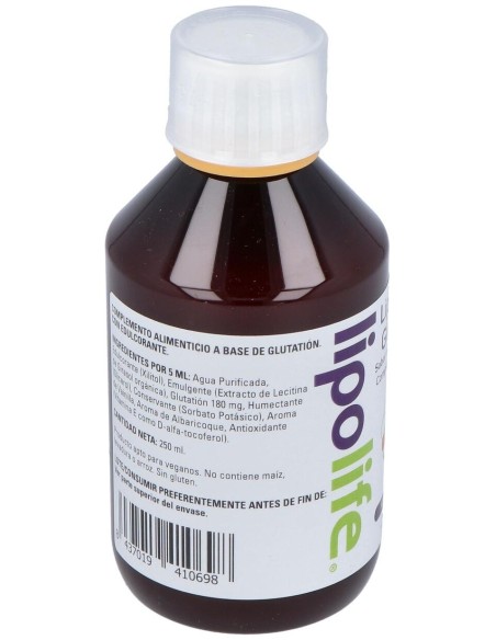 Lipolife Liposomal Glutation Albaricoque-Vai. 250M de Equisalud