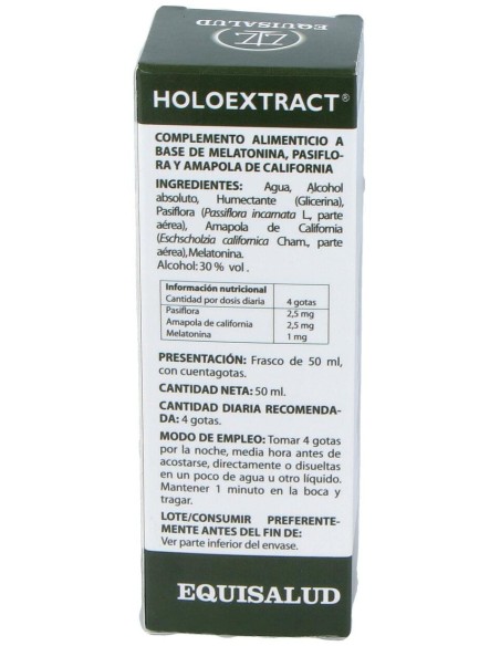 Holoextract Melatonina Sueño 50Ml. de Equisalud
