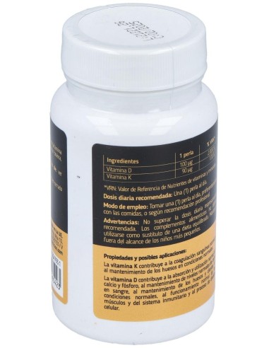 Vitamina D3 + K2 120Perlas de Mederi Nutricion Integrativa