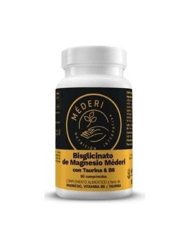 Bisglicinato De Magnesio Taurina+Vit B6 60Comp. de Mederi Nutricion Integrativa