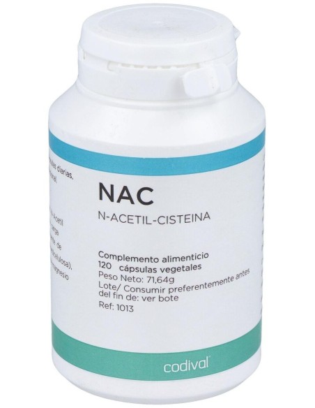 Nac N-Acetil-Cisteina 120Cap. de Codival