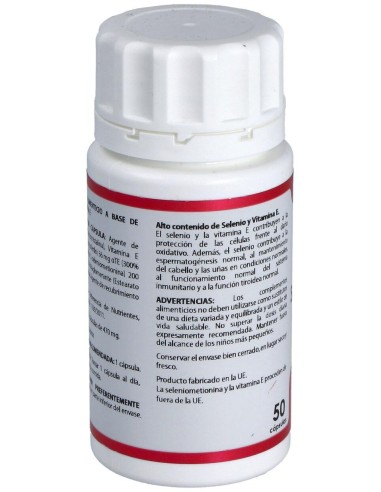 Holomega Seleniometionina Con Vit. E 50Cap. de Equisalud